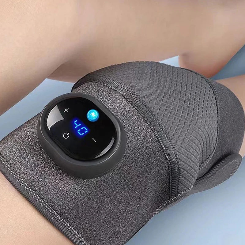 Electric heating knee pad self heating knee massager for keeping warm and treating pain in the knee joints of elderly cold legs - Korvel