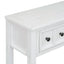 TREXM Rustic Entryway Console Table - 60" Long with Storage