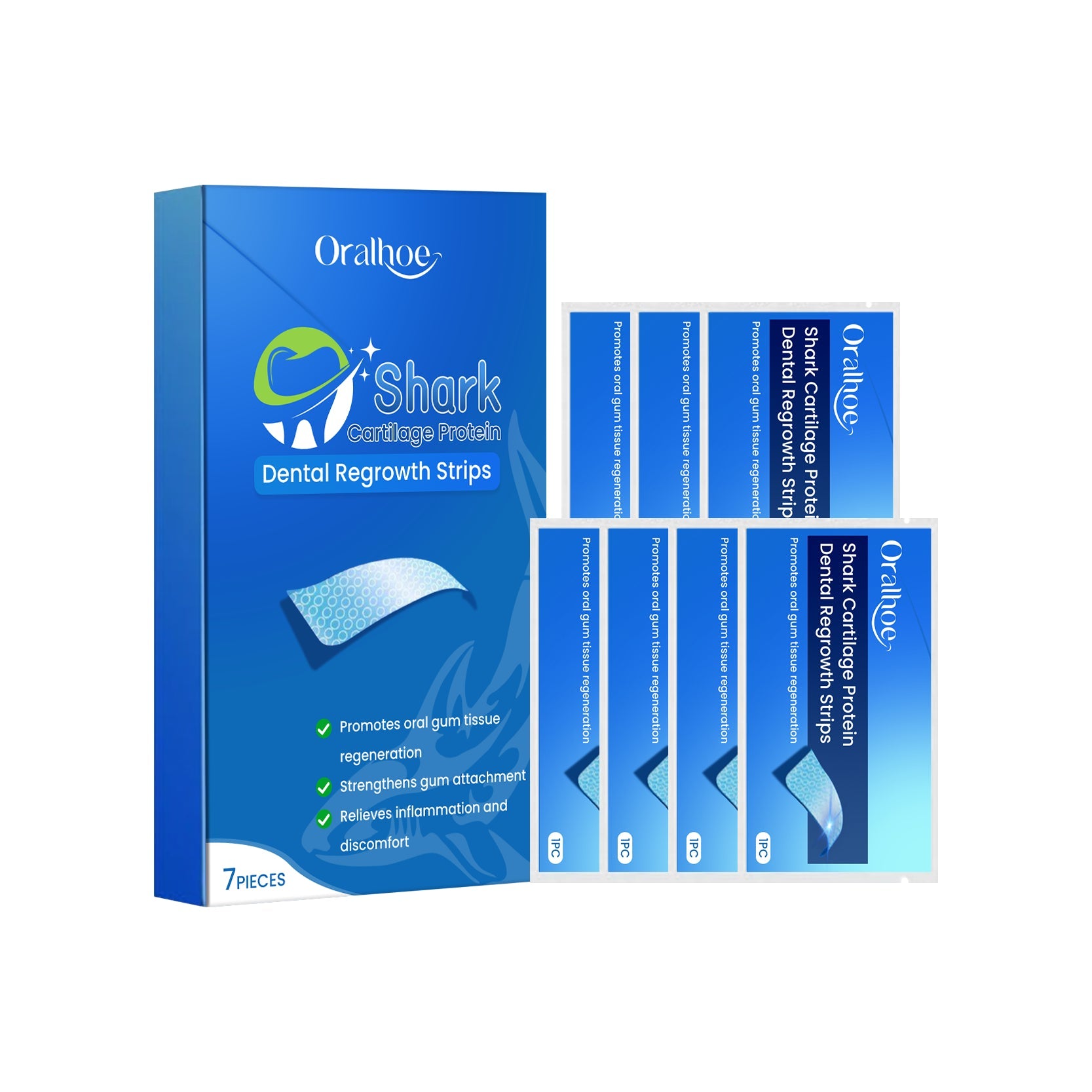 Tooth Beauty Patch, Clean Mouth Stains Tartar Yellow Fresh Breath Whitening Tooth Care Patch - Korvel