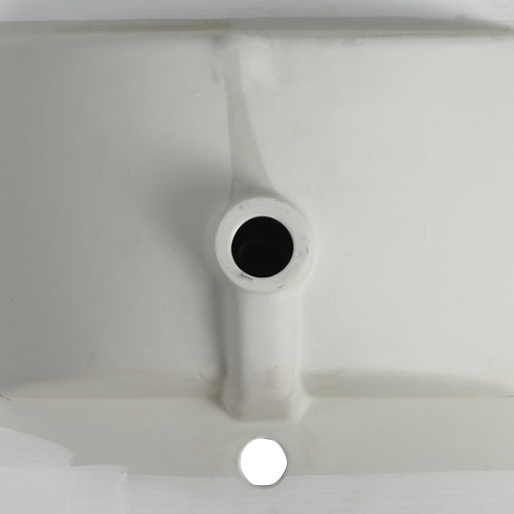 Basin de lavabo en céramique blanche premium de 24 pouces