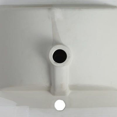 Basin de lavabo en céramique blanche premium de 24 pouces