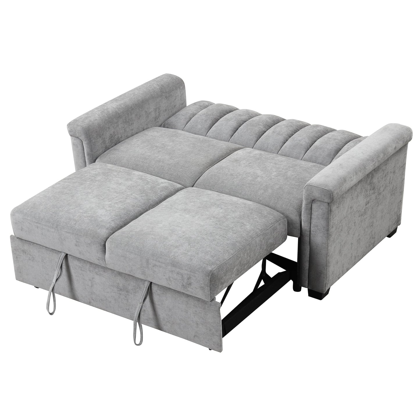 U_STYLE Convertible Soft Cushion Sofa Pull Bed ,for Two People to Sit On - Korvel