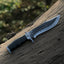Premium 13" Handmade Bowie Knife – Damascus Steel Blade with Resin Horn Handle & Leather Sheath - Korvel