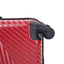 3 Piece Lightweight Luggage Set with Spinner Wheels - Red
