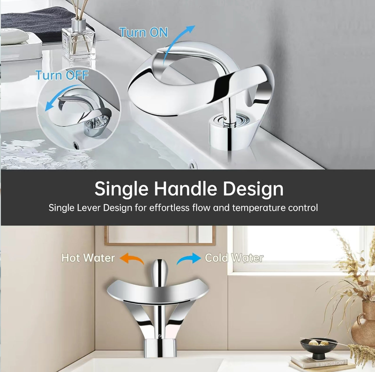 AquaFalls Chrome Tap - Korvel