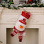 Chaussettes de Noël décoratives en tricot 3D avec élan
