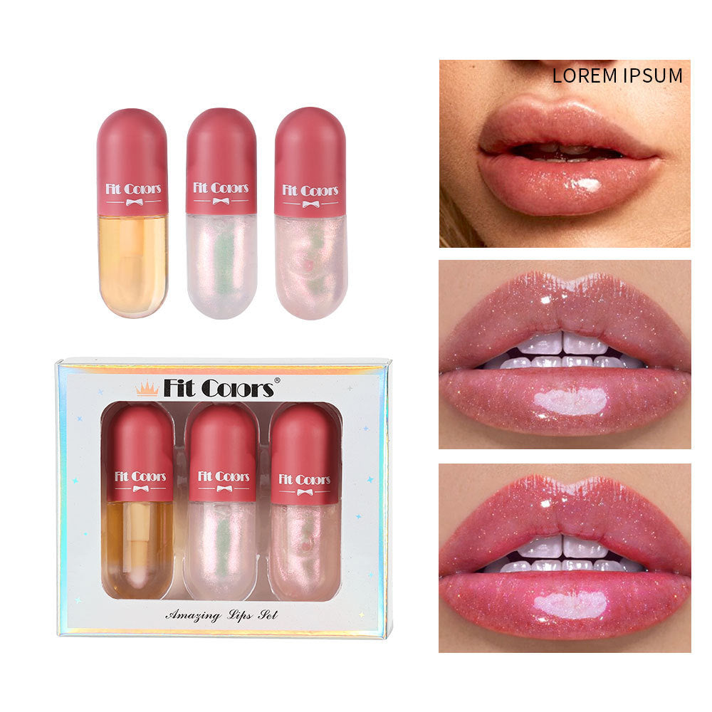 Conjunto de Brillo Labial Perlescente Rico - Hidratante y Humectante