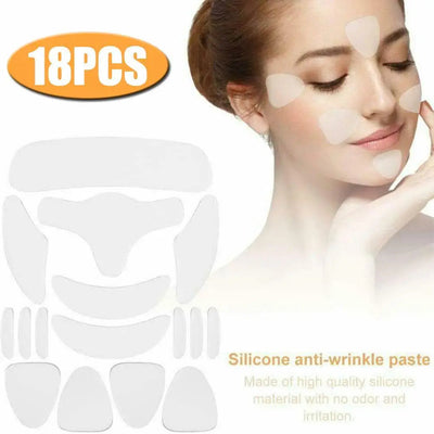 Ensemble de 18 Patches Faciaux en Silicone Réutilisables