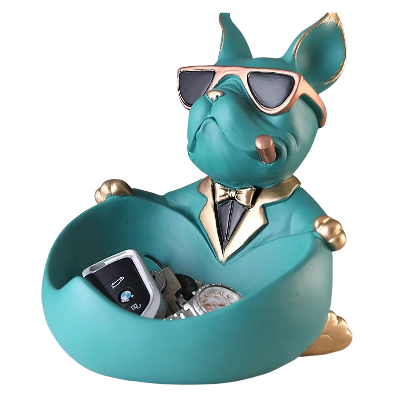 Cute French Bulldog Resin Figurine, Perfect for Table Decoration - Korvel