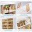 Portable Shoe cabinet Living Room,Stackable Storage Organizer Cabinet with Doors and Shelves,Shoe Box for Closet - Korvel