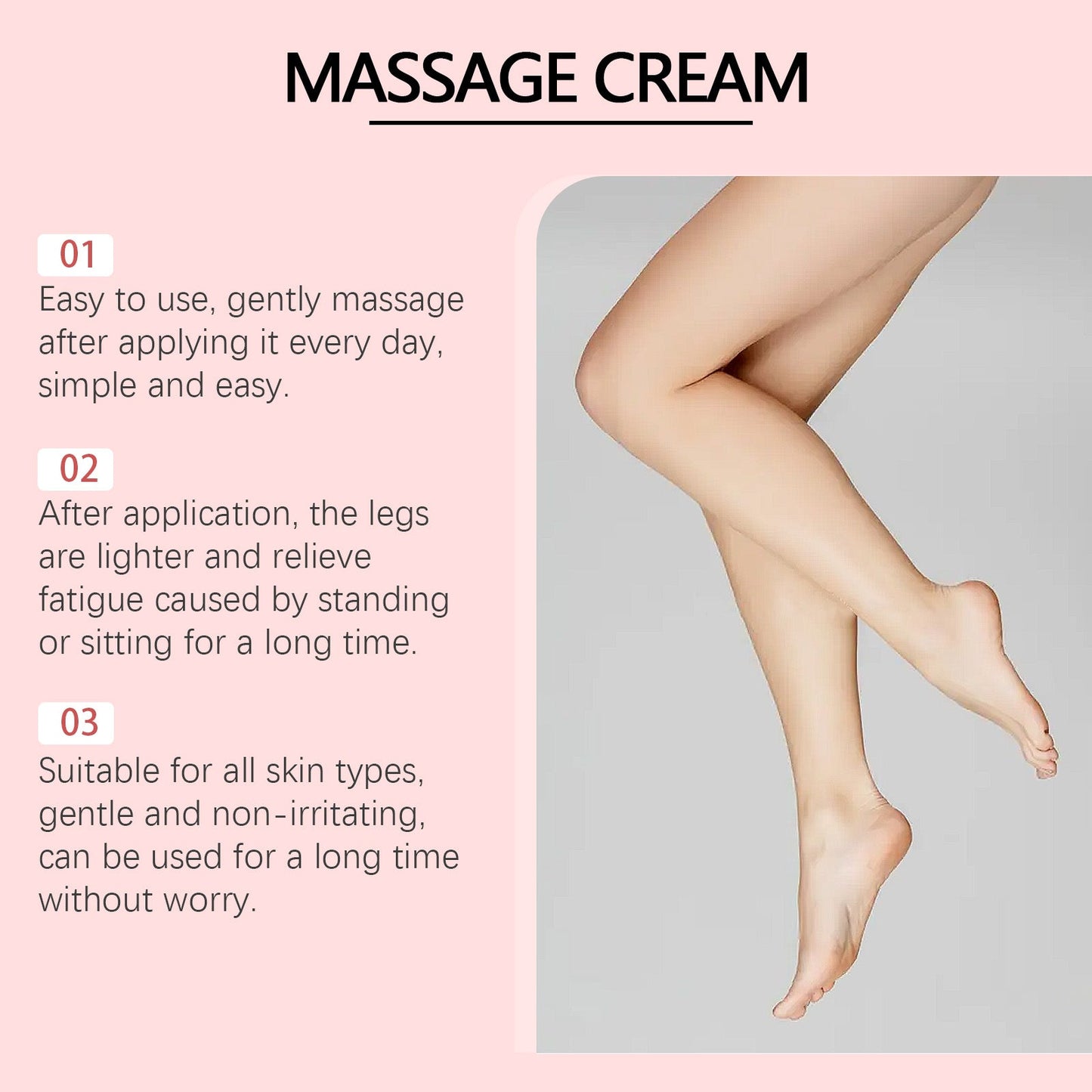 Herbal Leg Care Cream, Pamper And Massage Leg Skin To Relieve Leg Discomfort Daily Care Cream - Korvel