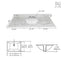 Montary 43x22 Bathroom Vanity Top with Undermount Sink