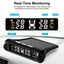Smart Car TPMS Tire Pressure Monitoring System Solar Power Digital TMPS LCD Display USB Auto Security Alarm Tire Pressure Sensor - Korvel