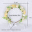 Corona de Flores de Hada Nupcial - Accesorio de Cabello de Tela Elegante