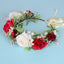 Flower garland headwear Hawaiian flower girl beautiful super fairy bride rose ring accessory - Korvel