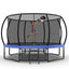 Trampolín para niños de 12 pies con red de seguridad y escalera