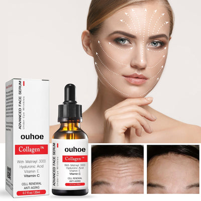 Face Anti-Wrinkle Essence, Firming Skin Lightening Lines And Anti-Aging Collagen Moisturizing Essence - Korvel