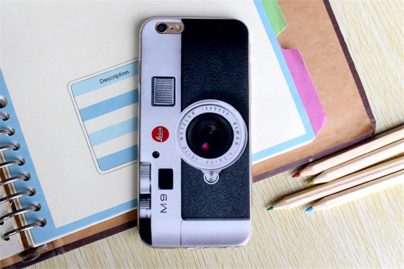 Cassette Tape Tpu silicone Case For Coque Apple iPhone 5 5s se 6 6s 6plus 6s PlusCases Camera Back Cover Capinha Vintage Fundas - Korvel