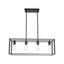 Pendant Lighting 4 Light Industrial Vintage Open Frame Rectangle Chandeliers Modern Black Linear Cage Ceiling Light Fixture - Korvel