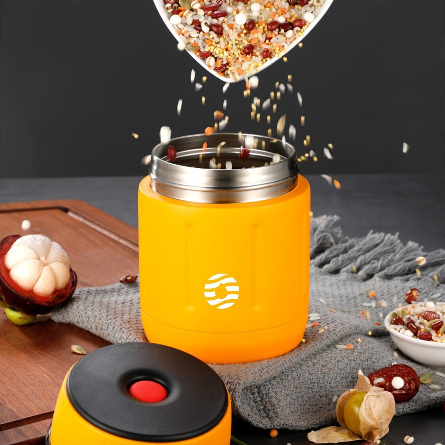 Stewing cup 316 stainless steel insulation barrel home office worker stew porridge stewing cup stewing pot - Korvel