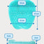Pregnant Women Without Bend Over Shower Foot Massager Scrubber Cleaner Washing Massage Tools Pad Mat Elderly Feet Cleaning Brush - Korvel