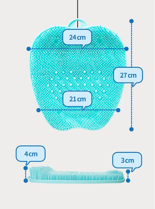 Pregnant Women Without Bend Over Shower Foot Massager Scrubber Cleaner Washing Massage Tools Pad Mat Elderly Feet Cleaning Brush - Korvel