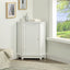 Modern White Triangle Corner Bathroom Cabinet with Adjustable Shelf