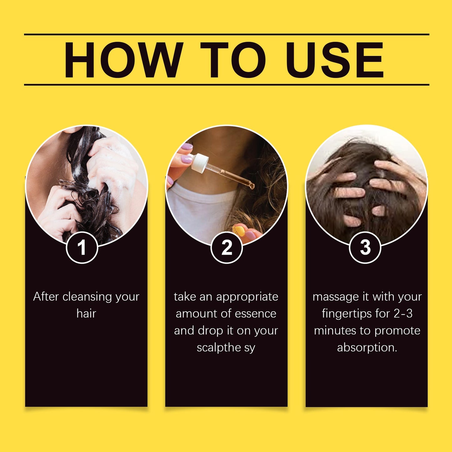 Huile essentielle de gingembre pour les cheveux - Traitement nourrissant pour les cheveux et le cuir