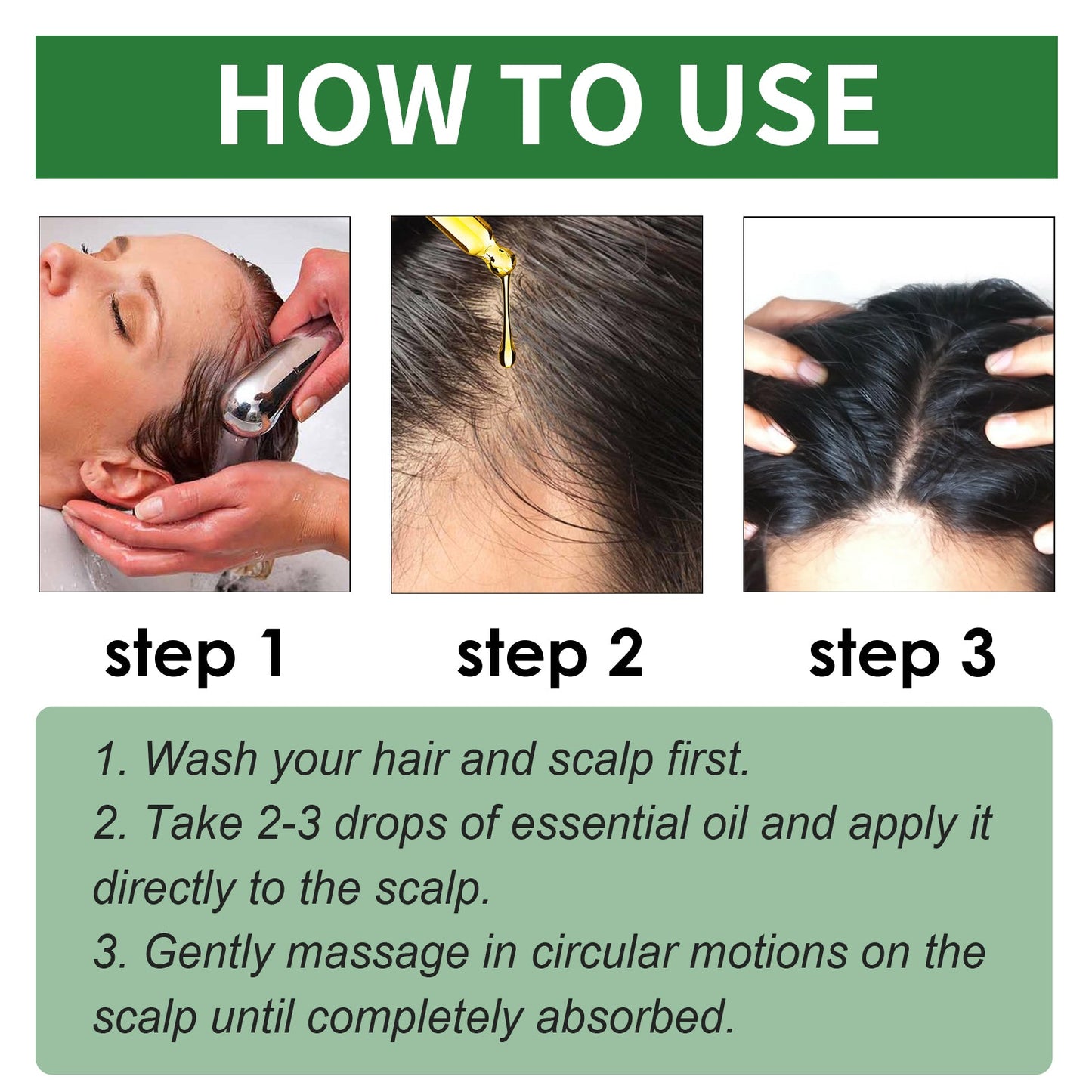 Rosemary Essential Oil, Repair Solid Hair Strong And Moisturizing Hair Roots Thick And Supple Hair Care Essential Oil - Korvel