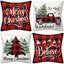 Black and red checkered car letter pillow cover, Amazon home sofa cushion cover, holiday pillow - Korvel
