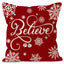 Christmas red ball pillow cover Christmas holiday themed home decoration pillowcase linen waist pillow - Korvel