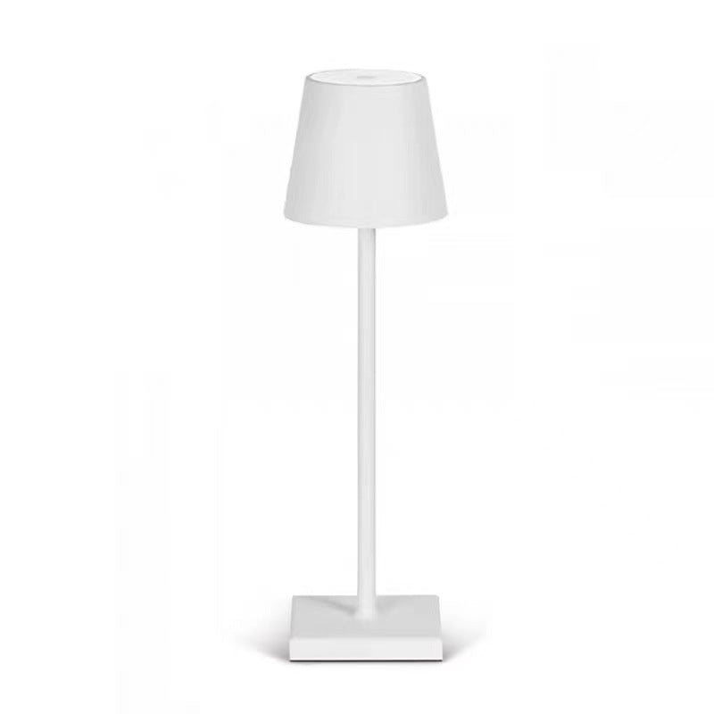 Nordic charging iron art high footed cup table lamp, bedroom bedside touch creative small night light, modern and simple living room night light - Korvel