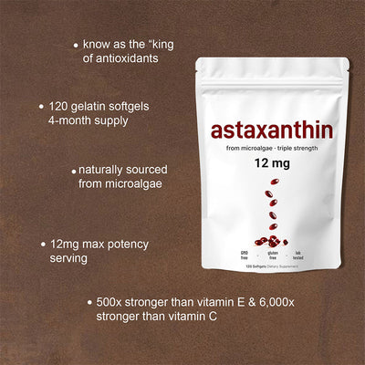 Astaxanthin Capsules ASTAXANTHIN Rich DHA Support - Korvel