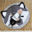 Alfombra de Juego de Algodón en Forma de Cisne de 90CM para Niños - Alfombra Redonda Suave