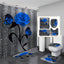 Hot HD Digital Printing Polyester Waterproof Polyester Flower Bathroom Hotel Shower Curtain - Korvel