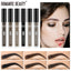 Romantic Beauty Two-Headed Brow Brush For Long-Lasting Styling Waterproof Perspiration-Proof Brow Dye - Korvel
