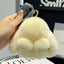Cute Rex Rabbit Fur Doll Bunny Car Keychain Pendant Mini Bag Plush Dead Ornament Rabbit - Korvel