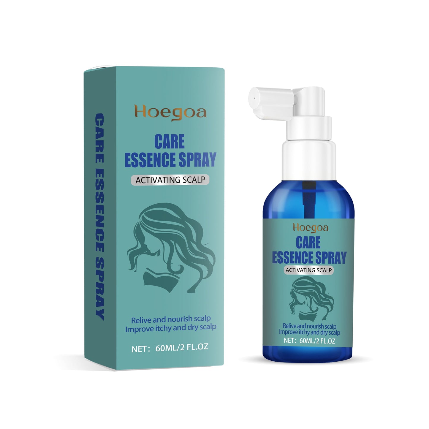 Scalp Treatment Essence Spray Nourishes And Hydrates Scalp, Hydrates And Softens Hair Care Essential Oil - Korvel