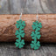 Lucky Clover Wooden Dangle Earrings