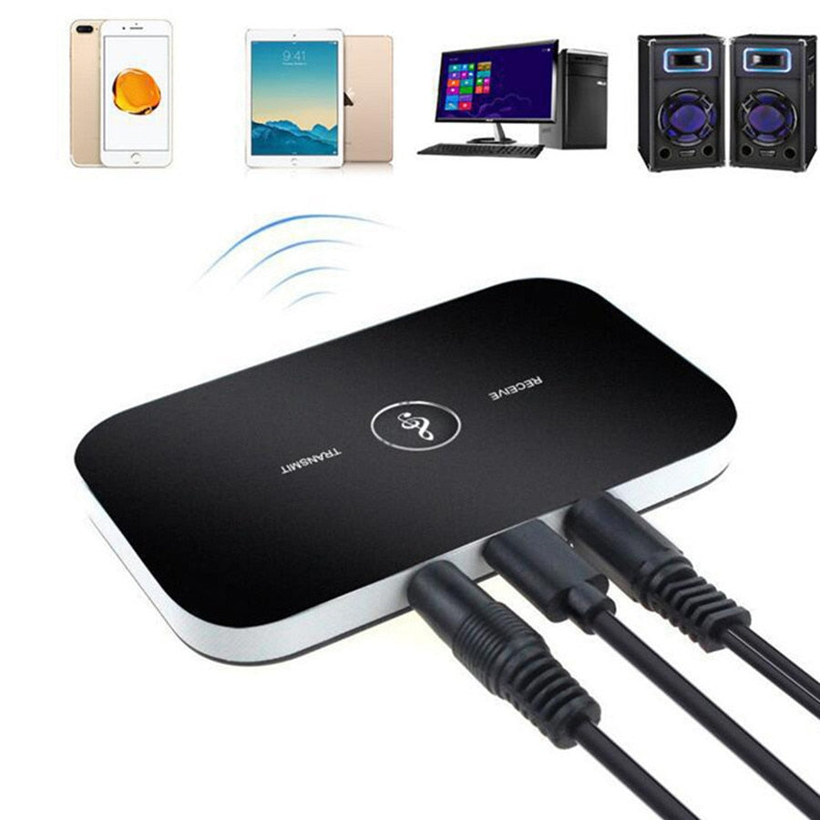 Upgraded Bluetooth 5.0 Audio Transmitter Receiver RCA 3.5mm AUX Jack USB Dongle Music Wireless Adapter For Car PC TV Headphones - Korvel