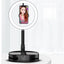 Anillo de luz LED plegable con soporte ajustable para fotografía