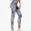 Printed Active High Waist Leggings - Korvel