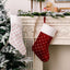 Calcetines de Navidad Rojos Premium para Decoración Festiva