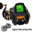 Premium 7.2:1 Digital Baitcasting Fishing Reel with Line Counter