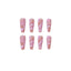 Rose Color Matching Line Press On Nail Fake Nail Patch Wearing Nail Finished Product - Korvel