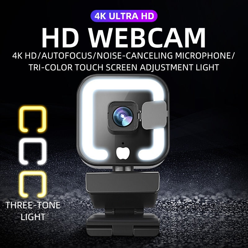 4k beauty autofocus 1080p computer camera high-definition network USB live streaming webcam2k - Korvel