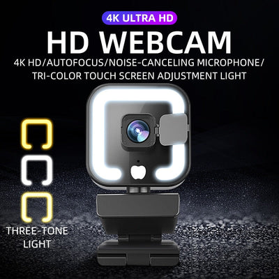 4k beauty autofocus 1080p computer camera high-definition network USB live streaming webcam2k - Korvel