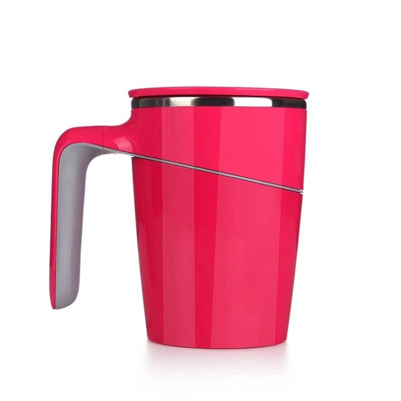 Inner Plastic Outer Steel Belt Handle Stainless Steel Thermos Cup Creative Office Anti-Fall Magic Suction Cup Does Not Pour The Cup - Korvel