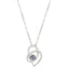Diamond studded heart-shaped projection necklace in 100 languages. I love you, heart-shaped pendant, couple necklace - Korvel