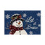 Christmas Snowman Linen Meal Mat Snowflake Grid Printed Table Mat Christmas Party Decoration Insulation Mat Holiday Decoration - Korvel